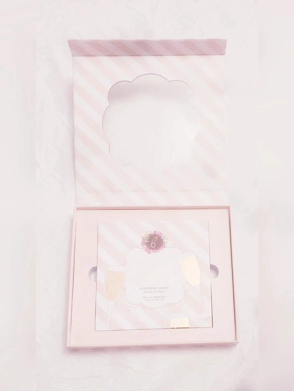 BEAUTY BAKERIE COTTON CANDY CHAMPAGNE BLUSHLIGHTER PALETTE